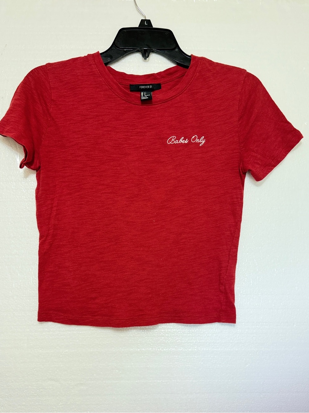 Forever 21 Babes Only Cropped T-shirt Size Small